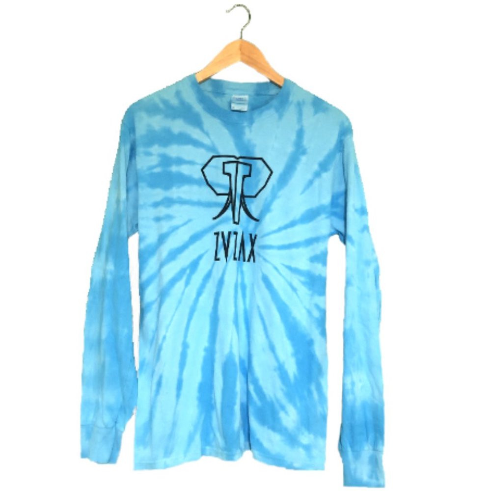 Blue Tie-Dye Long Sleeve ZVZAX Shirt